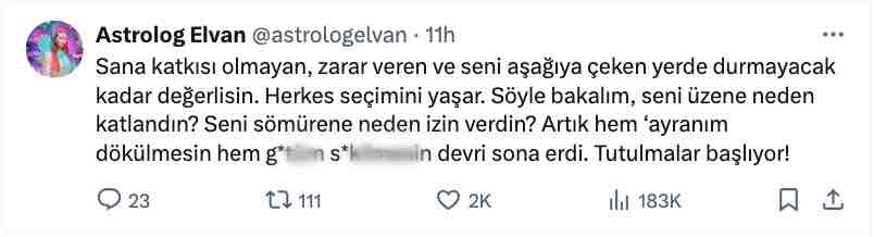 astrolog elvan yarma nin kufurlu burc yorumu paylasimi gundem oldu 